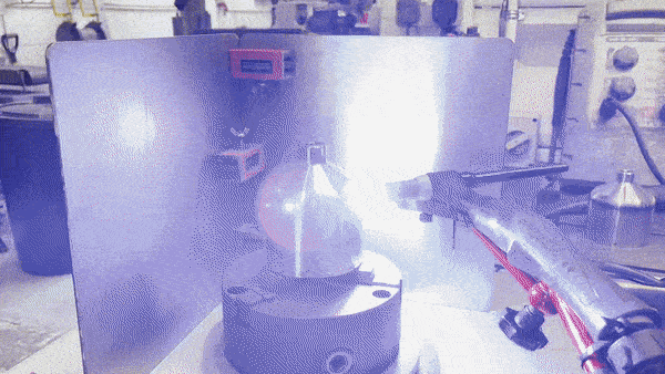 Live action gif of automatic welding process